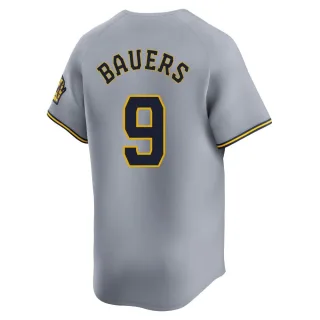 Limited Youth Jake Bauers Milwaukee Brewers Away Jersey - Gray