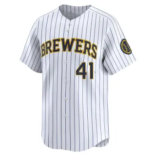 Limited Youth Jake Woodford Milwaukee Brewers Alternate Jersey - White