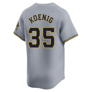Limited Youth Jared Koenig Milwaukee Brewers Away Jersey - Gray