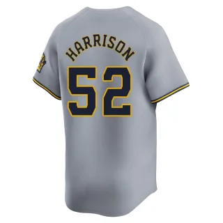 Limited Youth Kyle Harrison Milwaukee Brewers Away Jersey - Gray