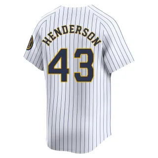 Limited Youth Logan Henderson Milwaukee Brewers Alternate Jersey - White