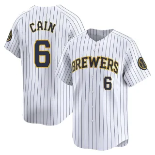 Limited Youth Lorenzo Cain Milwaukee Brewers Alternate Jersey - White