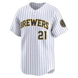 Limited Youth Luis Matos Milwaukee Brewers Alternate Jersey - White