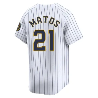 Limited Youth Luis Matos Milwaukee Brewers Alternate Jersey - White