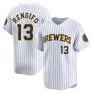 Limited Youth Luis Rengifo Milwaukee Brewers Alternate Jersey - White