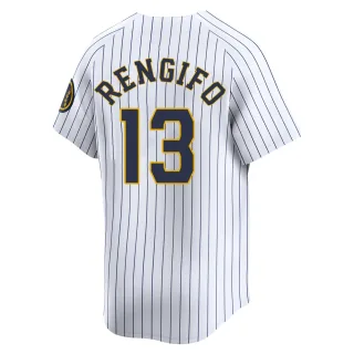 Limited Youth Luis Rengifo Milwaukee Brewers Alternate Jersey - White