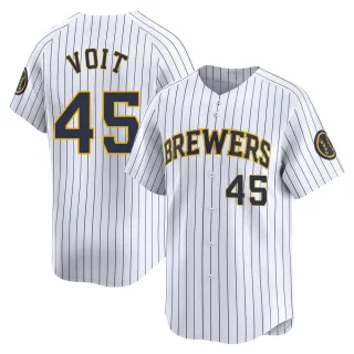 Limited Youth Luke Voit Milwaukee Brewers Alternate Jersey - White