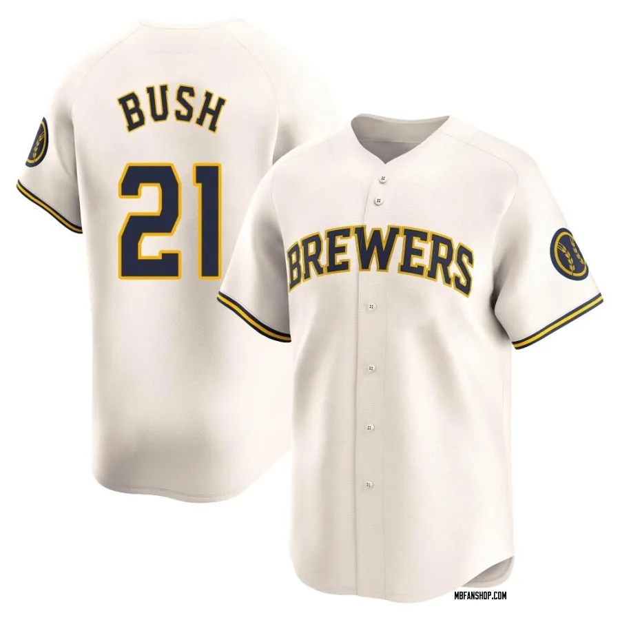 Limited Youth Matt Bush Milwaukee Brewers Home Jersey - Cream