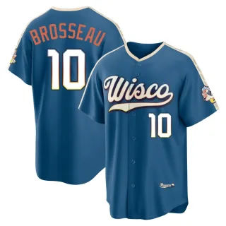 Limited Youth Mike Brosseau Milwaukee Brewers Mineral 2026 City Connect Stadium Jersey - Blue