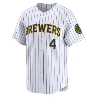 Limited Youth Paul Molitor Milwaukee Brewers Alternate Jersey - White