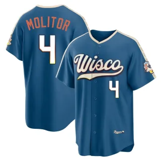 Limited Youth Paul Molitor Milwaukee Brewers Mineral 2026 City Connect Stadium Jersey - Blue