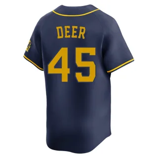 Limited Youth Rob Deer Milwaukee Brewers Alternate Jersey - Navy