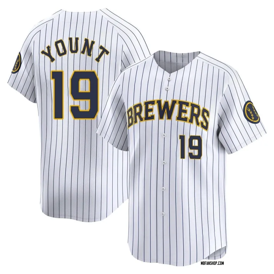 Limited Youth Robin Yount Milwaukee Brewers Alternate Jersey - White