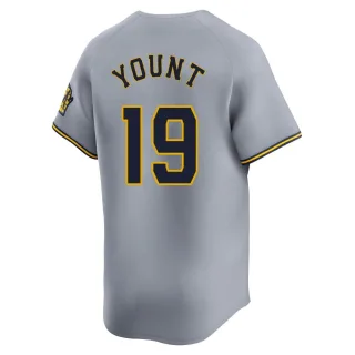 Limited Youth Robin Yount Milwaukee Brewers Away Jersey - Gray