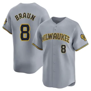 Limited Youth Ryan Braun Milwaukee Brewers Away Jersey - Gray