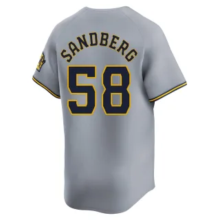 Limited Youth Ryan Sandberg Milwaukee Brewers Away Jersey - Gray