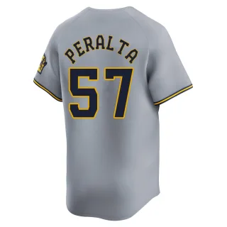 Limited Youth Sammy Peralta Milwaukee Brewers Away Jersey - Gray