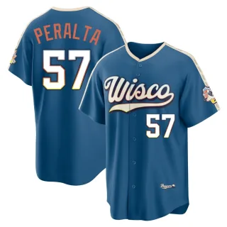 Limited Youth Sammy Peralta Milwaukee Brewers Mineral 2026 City Connect Stadium Jersey - Blue