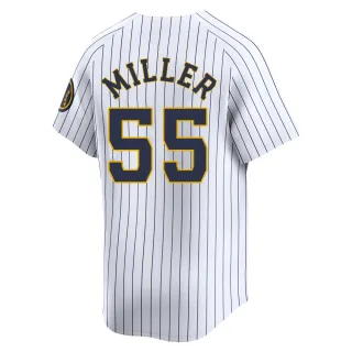 Limited Youth Shelby Miller Milwaukee Brewers Alternate Jersey - White