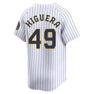 Limited Youth Teddy Higuera Milwaukee Brewers Alternate Jersey - White