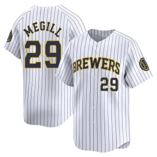 Limited Youth Trevor Megill Milwaukee Brewers Alternate Jersey - White