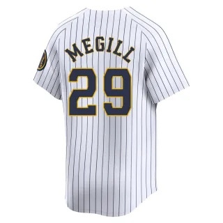 Limited Youth Trevor Megill Milwaukee Brewers Alternate Jersey - White