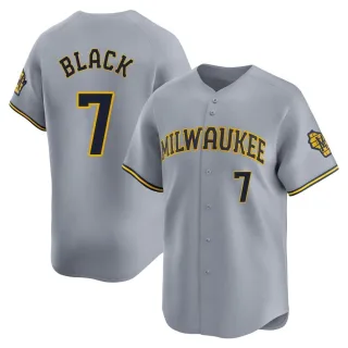 Limited Youth Tyler Black Milwaukee Brewers Away Jersey - Gray