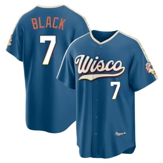Limited Youth Tyler Black Milwaukee Brewers Mineral 2026 City Connect Stadium Jersey - Blue