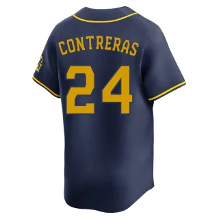 Limited Youth William Contreras Milwaukee Brewers Alternate Jersey - Navy