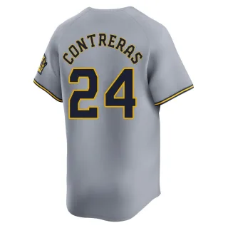 Limited Youth William Contreras Milwaukee Brewers Away Jersey - Gray