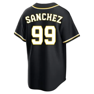 Replica Men's Gary Sanchez Milwaukee Brewers Fashion Out Jersey - Black