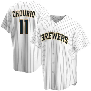 Replica Men's Jackson Chourio Milwaukee Brewers Home Jersey - White