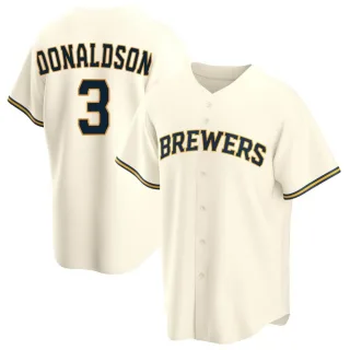 Replica Men's Josh Donaldson Milwaukee Brewers Home Jersey - Cream