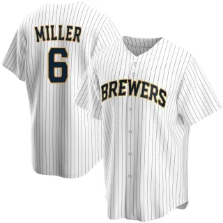 Replica Men's Owen Miller Milwaukee Brewers Home Jersey - White