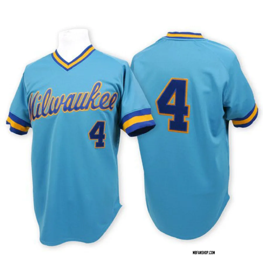 Replica Men's Paul Molitor Milwaukee Brewers Throwback Jersey - Blue