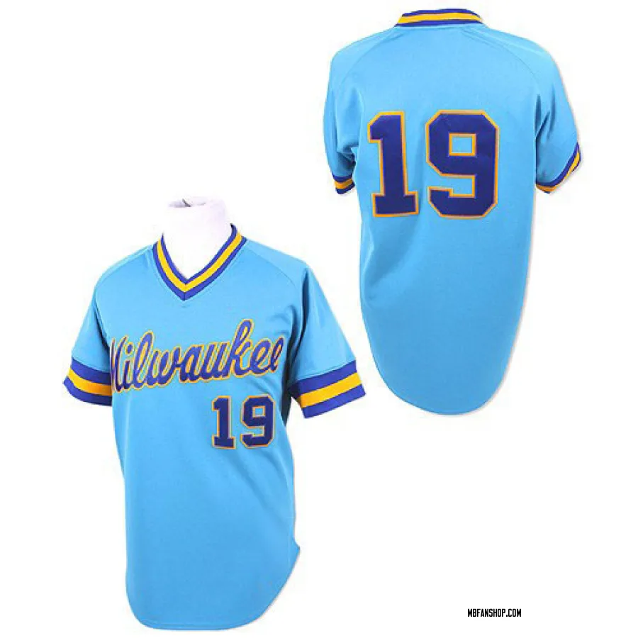 Replica Men's Robin Yount Milwaukee Brewers Throwback Jersey - Blue