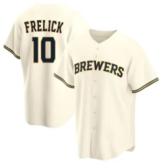 Replica Men's Sal Frelick Milwaukee Brewers Home Jersey - Cream