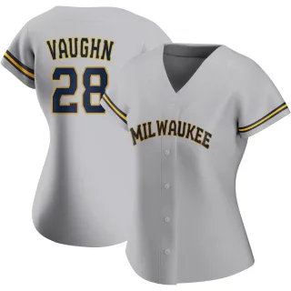 Replica Women's Andrew Vaughn Milwaukee Brewers Road Jersey - Gray