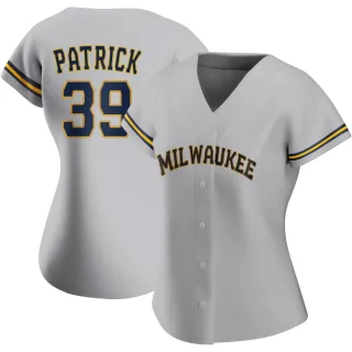 Replica Women's Chad Patrick Milwaukee Brewers Road Jersey - Gray