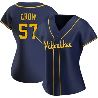 Replica Women's Coleman Crow Milwaukee Brewers Alternate Jersey - Navy