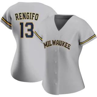 Replica Women's Luis Rengifo Milwaukee Brewers Road Jersey - Gray