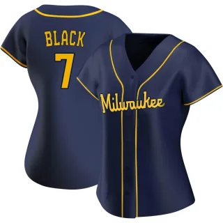 Replica Women's Tyler Black Milwaukee Brewers Alternate Jersey - Navy