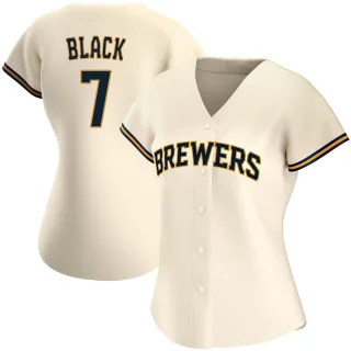 Replica Women's Tyler Black Milwaukee Brewers Home Jersey - Cream