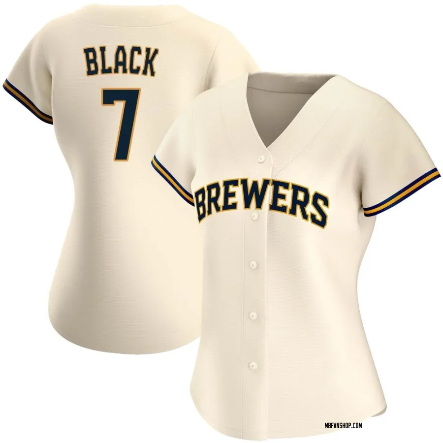 Replica Women's Tyler Black Milwaukee Brewers Home Jersey - Cream