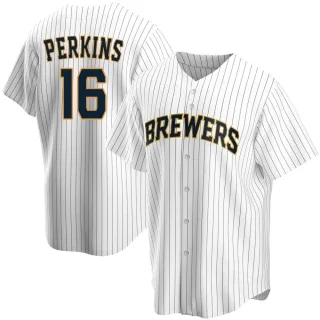 Replica Youth Blake Perkins Milwaukee Brewers Home Jersey - White
