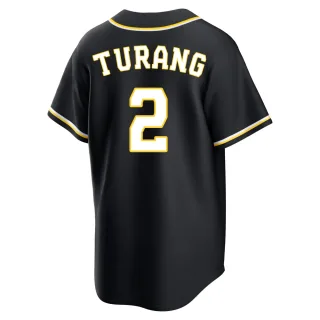 Replica Youth Brice Turang Milwaukee Brewers Fashion Out Jersey - Black