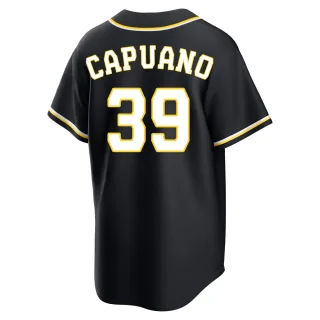 Replica Youth Chris Capuano Milwaukee Brewers Fashion Out Jersey - Black
