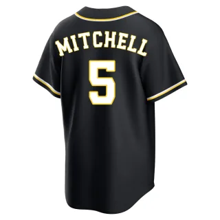 Replica Youth Garrett Mitchell Milwaukee Brewers Fashion Out Jersey - Black