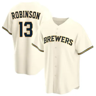 Replica Youth Glenn Robinson Milwaukee Brewers Home Jersey - Cream