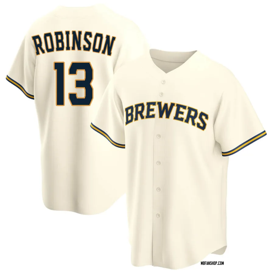 Replica Youth Glenn Robinson Milwaukee Brewers Home Jersey - Cream